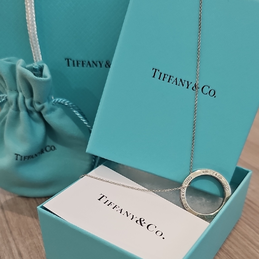 Tiffany & Co. Silver Circle Pendant Necklace